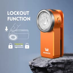 Wurkkos HD03 Clip-On Flashlight 680LM USB-C Rechargeable Pocket Flashlight Mini Spotlight/Work Light Portable EDC RGB Flashlight Magnetic Compact Flat Flashlight Ideal for Camping Repairs, and Cycling Shipped from Australia