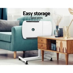 Laptop Desk Table Fan Cooling White 60CM Portable Quiet Adjustable Air Circulator for Home Office Bedroom USB Powered Desktop Cooler