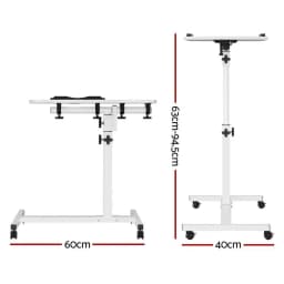 Laptop Desk Table Fan Cooling White 60CM Portable Quiet Adjustable Air Circulator for Home Office Bedroom USB Powered Desktop Cooler