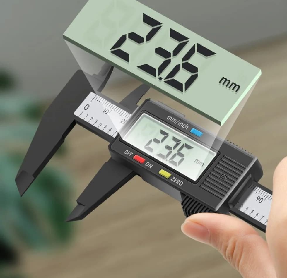 Carbon Fiber Digital Caliper Precision Electronic Vernier Micrometer Measuring Tool Digital Ruler
