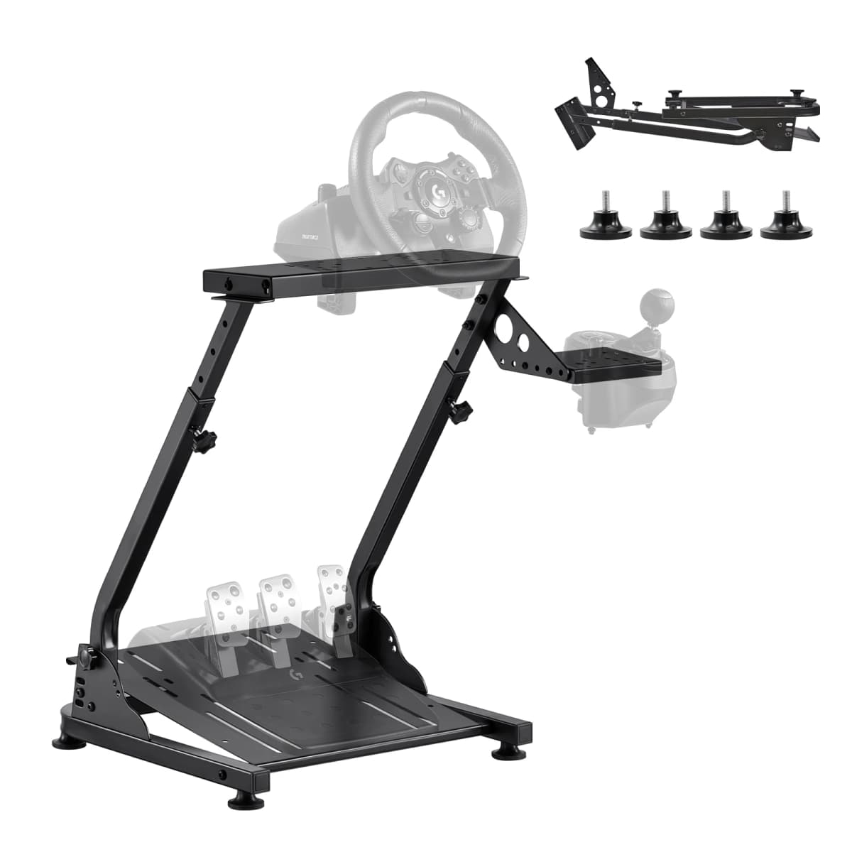 SucceBuy Racing Wheel Stand Foldable Stand for Logitech G29 G27 G920 G923 Thrustmaster T300RS T300GT TS-PC TSXW Gaming Cockpit