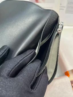Premium Full Grain Leather Wallet Women Black Pebbled Compact Card Holder Coin Purse French Style Real Leather Snap Closure
