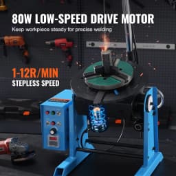 SucceBuy Welding Positioner Rotary Welding Positioning Turntable Table with 3Jaw Lathe Chuck Welding Torch Stand Holder Cutting