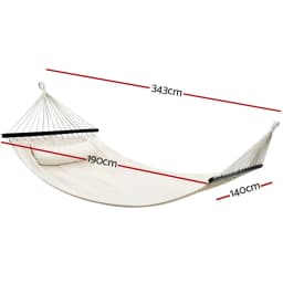 2 Person Portable Outdoor Camping Hammock Bed Hanging Chair with Pillow