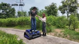 Remote-controlled lawnmower robot – a multi-functional intelligent device that integrates weeding, snow removal, and intelligent winter weeding functions. Free delivery to your door. Equipped with an industrial remote control for unparalleled flexibility.