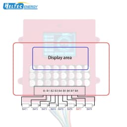 Heltec 6S Active Battery Balancer 5A High Current Lithium Battery Voltage Display Equalizer 8S Full Group Energy Transfer Equalizer 0.01V Precision Balance Over Discharge Protection, Low Voltage Sleep for LTO Lithium Battery Pack