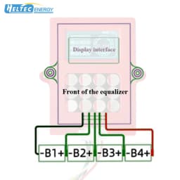 Heltec 6S Active Battery Balancer 5A High Current Lithium Battery Voltage Display Equalizer 8S Full Group Energy Transfer Equalizer 0.01V Precision Balance Over Discharge Protection, Low Voltage Sleep for LTO Lithium Battery Pack