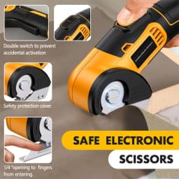 Cordless Electric Scissors Rotary Cutter PVC Leather for Crafts Sewing Cardboard