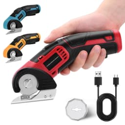 Cordless Electric Scissors Rotary Cutter PVC Leather for Crafts Sewing Cardboard