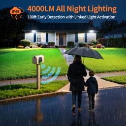 Intelamp Top Brand Long Battery Life 20000mAh Outdoor Solar Flood Lights 3 Colors With Super Large Solar Panel 3 Motion Sensors 4 Modes Solar Security Light For Yard Garage Driveway Backyard Farm