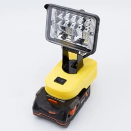 1pcs Portable LED Work Light Compatible with For Ridgid AEG 18V Lithium-ion Battery W/USB Port Outdoor Emergency Lighting for Workshop Camping Cordless Rotatable Single Head Lamp(NO Battery)