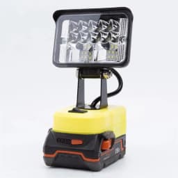 1pcs Portable LED Work Light Compatible with For Ridgid AEG 18V Lithium-ion Battery W/USB Port Outdoor Emergency Lighting for Workshop Camping Cordless Rotatable Single Head Lamp(NO Battery)