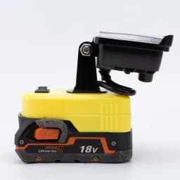 1pcs Portable LED Work Light Compatible with For Ridgid AEG 18V Lithium-ion Battery W/USB Port Outdoor Emergency Lighting for Workshop Camping Cordless Rotatable Single Head Lamp(NO Battery)