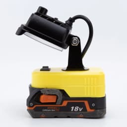 1pcs Portable LED Work Light Compatible with For Ridgid AEG 18V Lithium-ion Battery W/USB Port Outdoor Emergency Lighting for Workshop Camping Cordless Rotatable Single Head Lamp(NO Battery)