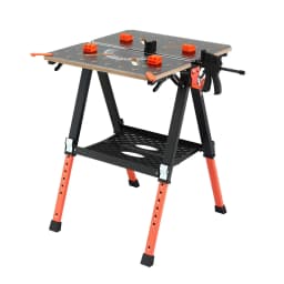 Portable Folding Work Table 454kg Heavy Duty Adjustable Workbench for Garage Workshop Construction Projects