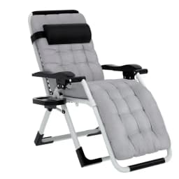 Zero Gravity Folding Lounge Chair for Camping Patio Outdoor Relaxation Sun Lounge Recliner Portable Adjustable Comfort Seat