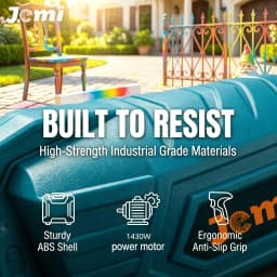 Jemi Tool Brushless Electric Spray Gun, 21V Lithium Battery Portable Home Paint Sprayer, 1/2 Battery and Quick Charger, 1000ml Paint Container, Suitable for Home Decoration, Furniture Refurbishment and Handicraft Painting.
