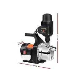 Garden Water Pump 800W High Pressure Electric Booster Pump for Rain Tank Farm Irrigation House Black