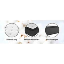 34cm Euro Top Queen Mattress Plush Comfort Support Breathable Pocket Spring Bed Mattress for Home Bedroom Sleeping Comfort