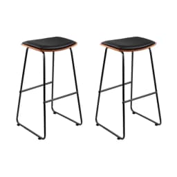 Metal Kitchen Counter Stools Set of 2 Industrial Bar Chairs Adjustable Swivel Home Dining Seating Modern Durable Comfortable