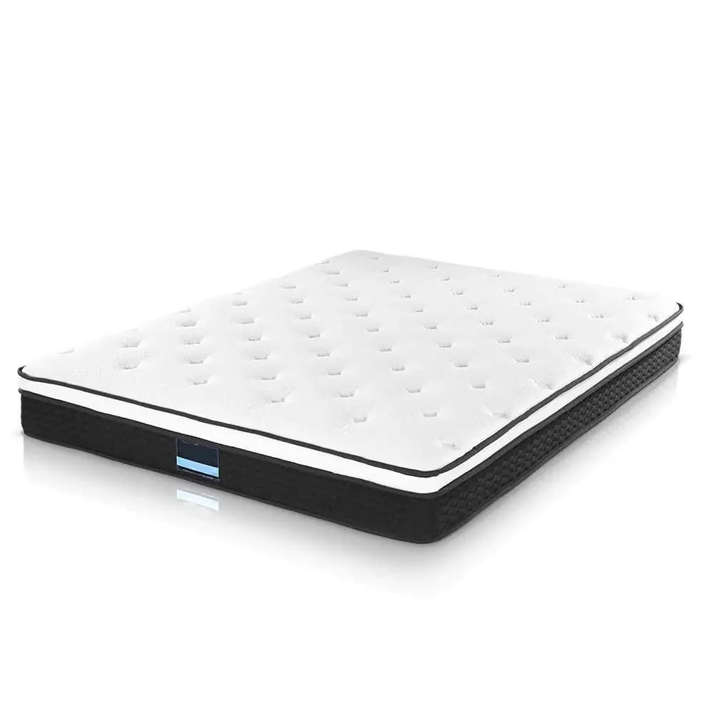 21cm Euro Top Queen Size Mattress Breathable Soft Support Durable Sleep Comfort Bed