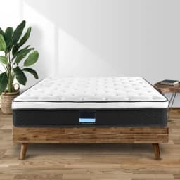 21cm Euro Top Queen Size Mattress Breathable Soft Support Durable Sleep Comfort Bed