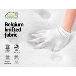 21cm Euro Top Queen Size Mattress Breathable Soft Support Durable Sleep Comfort Bed