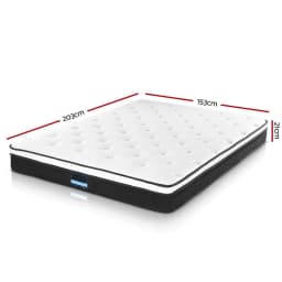 21cm Euro Top Queen Size Mattress Breathable Soft Support Durable Sleep Comfort Bed