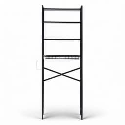 Over Toilet Bathroom Storage Rack 4 Tier Space Saving White Organizer Shelf for Home Bathroom Laundry Room
