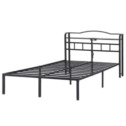 Queen Size Bed Frame with Charging Station Modern Upholstered Platform Bed Frame with Storage Headboard for Bedroom