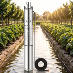 370W 750W 24V 48V 60V 72V DC Brushless Solar Submersible Water Pump with Built-in Controller, Solar Screw Deep Well Pump