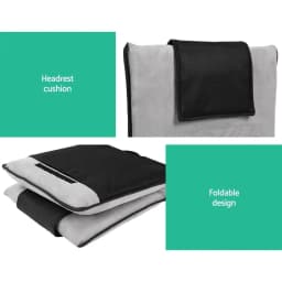 2 Piece Velvet Grey Floor Lounge Sofa Bed Cushion for Living Room Relaxation and Seating