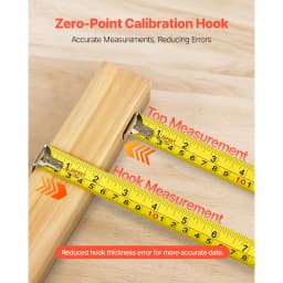 SucceBuy Tape Measure 25 ft Length Measuring Tape with Retractable Imperial and Metric ft/m Dual-Scale & ABS Case for Outdoor