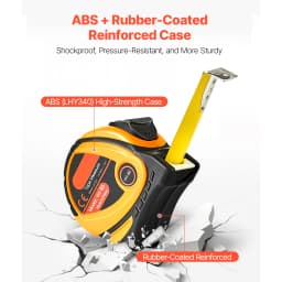 SucceBuy Tape Measure 25 ft Length Measuring Tape with Retractable Imperial and Metric ft/m Dual-Scale & ABS Case for Outdoor