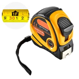 SucceBuy Tape Measure 25 ft Length Measuring Tape with Retractable Imperial and Metric ft/m Dual-Scale & ABS Case for Outdoor