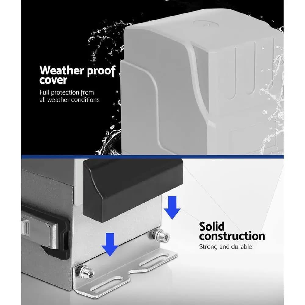 Automatic Sliding Gate Opener Kit 6M 1800KG Heavy Duty Electric Gate Motor for Home and Commercial Use