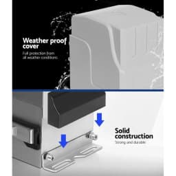 Automatic Sliding Gate Opener Kit 6M 1800KG Heavy Duty Electric Gate Motor for Home and Commercial Use