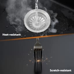 77x45cm Black Granite Stone Kitchen Sink Double Bowl Durable Undermount Topmount Modern Anti Scratch Composite Basin