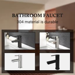 Basin Sink Bathroom Faucet Deck Mounted Hot Cold Water Basin Mixer Taps Matte Black Lavatory Sink Tap Crane(hose not include)