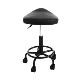 2x Adjustable Salon Stool Saddle Swivel Chair Rolling Hydraulic Height Stool for Spa Barber Tattoo Massage Beauty Shop