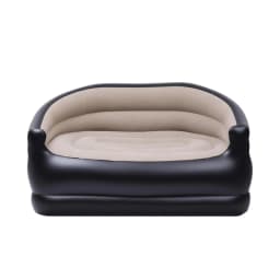 Outdoor Air Inflatable Sofa Two Seater Lounge Chair with Pump for camping Portable Blow Up Couch