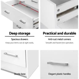 4 Drawer Chest White Tall Storage Cabinet Modern Bedroom Dresser Minimalist Freestanding Organizer for Home Use