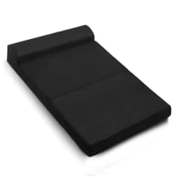 Foldable Foam Mattress Double Size Black Tri Fold Bed Mat Portable Sleeping Cushion