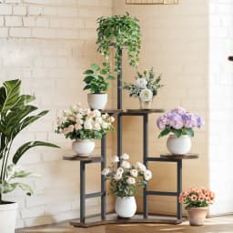 5 Tier Corner Tall Plant Stand Floor Display Rack for Living Room Balcony Shelf Organizer