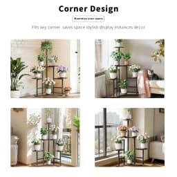 5 Tier Corner Tall Plant Stand Floor Display Rack for Living Room Balcony Shelf Organizer