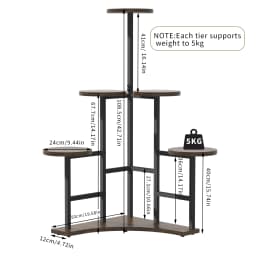 5 Tier Corner Tall Plant Stand Floor Display Rack for Living Room Balcony Shelf Organizer