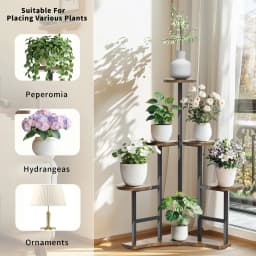 5 Tier Corner Tall Plant Stand Floor Display Rack for Living Room Balcony Shelf Organizer