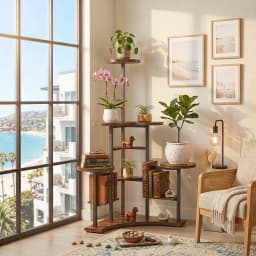 5 Tier Corner Tall Plant Stand Floor Display Rack for Living Room Balcony Shelf Organizer
