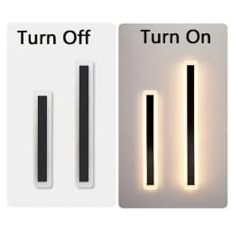 Modern LED Wall Light Sconce Waterproof Outdoor Lamp Exterior Lights Long Strip