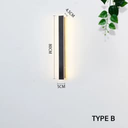 Modern LED Wall Light Sconce Waterproof Outdoor Lamp Exterior Lights Long Strip